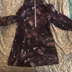 Purple Patterned zip up